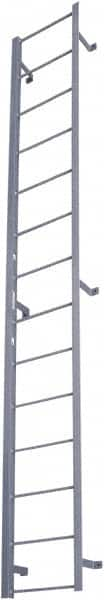 Cotterman - 110" 10 Step Fixed Ladder - Dock Ladder, 300 Lb Capacity, 21" Base Width x 9" Base Depth - Caliber Tooling