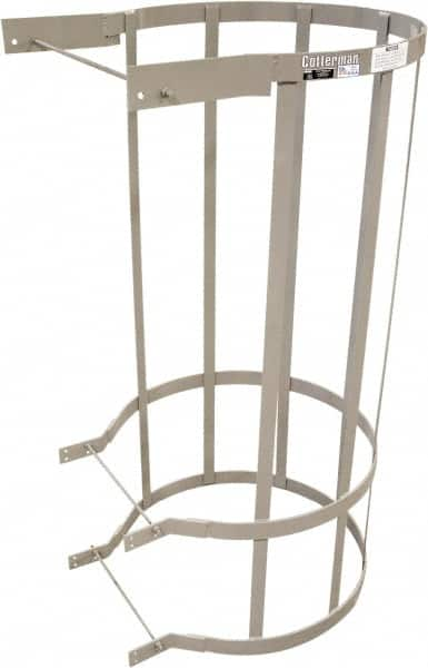 Cotterman - Ladder Modular Bolt-On Cage - Gray, Use with Uncaged Fixed Ladder - Caliber Tooling