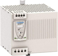 Schneider Electric - 480 Watt, 20 Amp, 100 to 120 VAC, 200 to 240 VAC Input, 24 VDC Output, DIN Rail Power Supply - Screw Connection, 165mm Wide x 155mm Deep x 143mm High, 88-100% Efficiency, Green LED Output, Red LED Output - Caliber Tooling