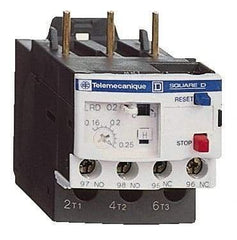 Schneider Electric - 0.1 to 0.16 Amp, 690 VAC, Thermal IEC Overload Relay - Trip Class 10A, For Use with LC1D09 and LC1D38 - Caliber Tooling