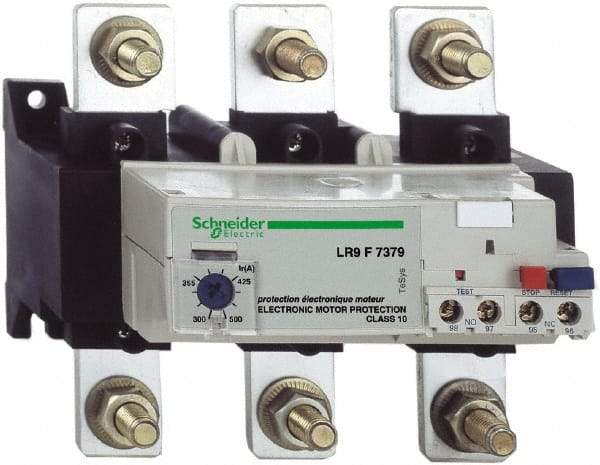 Schneider Electric - 300 to 500 Amp, 1,000 VAC, Thermal IEC Overload Relay - Trip Class 10, For Use with LC1F225 and LC1F500 - Caliber Tooling