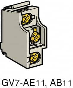 Schneider Electric - Circuit Breaker Auxiliary Contact Block - Use with GV3ME80, GV7RE, GV7RS - Caliber Tooling