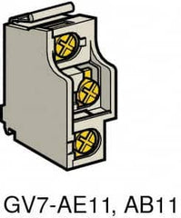 Schneider Electric - Circuit Breaker Auxiliary Contact Block - Use with GV7RE, GV7RS, TeSys - Caliber Tooling