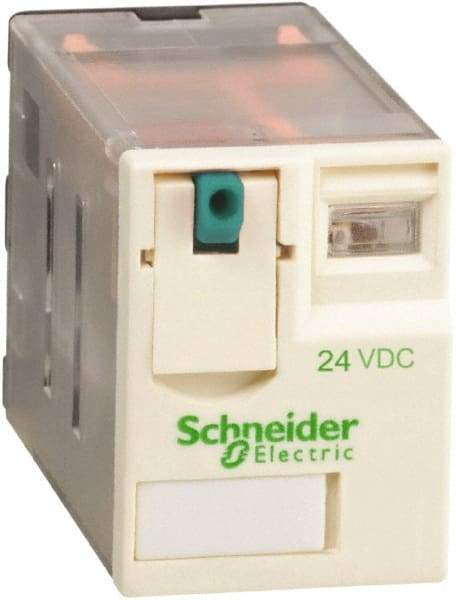 Schneider Electric - 1,500 VA Power Rating, Electromechanical Plug-in General Purpose Relay - 3 Amp at 250 VAC & 28 VDC, 6 at 250/277 VAC & 28 VDC, 8 Amp at 30 VDC, 4CO, 24 VDC - Caliber Tooling