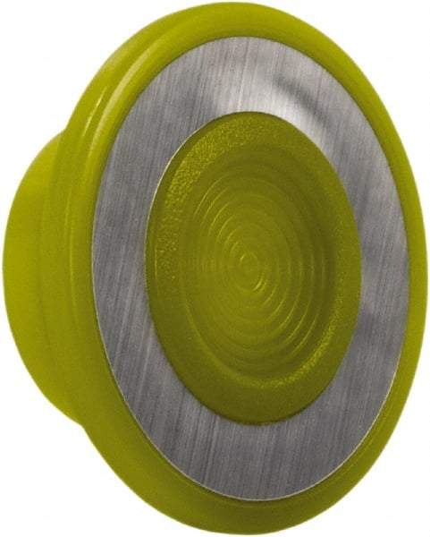 Schneider Electric - Extended Mushroom Head Pushbutton Switch Cap - Yellow, Illuminated - Caliber Tooling