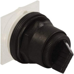 Schneider Electric - 30mm Mount Hole, 2 Position, Knob and Pushbutton Operated, Selector Switch Only - Black, Maintained (MA), without Contact Blocks, Anticorrosive, Weatherproof, Dust and Oil Resistant - Caliber Tooling