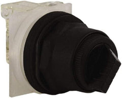 Schneider Electric - 30mm Mount Hole, 2 Position, Knob and Pushbutton Operated, Selector Switch - Black, Maintained (MA), Anticorrosive, Weatherproof, Dust and Oil Resistant - Caliber Tooling