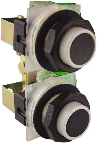 Schneider Electric - 30mm Mount Hole, Extended Straight, Pushbutton Switch - Momentary (MO) - Caliber Tooling