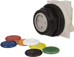 Schneider Electric - 30mm Mount Hole, Flush, Pushbutton Switch with Contact Block - Octagon, Multicolor Pushbutton, Momentary (MO) - Caliber Tooling