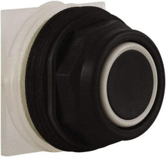 Schneider Electric - 30mm Mount Hole, Extended Straight, Pushbutton Switch Only - Black Pushbutton, Momentary (MO) - Caliber Tooling