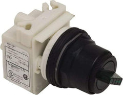 Schneider Electric - 1.18 Inch Mount Hole, 2 Position, Knob and Pushbutton Operated, Selector Switch Only - Green, Maintained (MA), without Contact Blocks, Anticorrosive, Weatherproof, Dust and Oil Resistant - Caliber Tooling