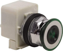 Schneider Electric - 30mm Mount Hole, Extended Straight, Pushbutton Switch Only - Green Pushbutton, Maintained (MA) - Caliber Tooling