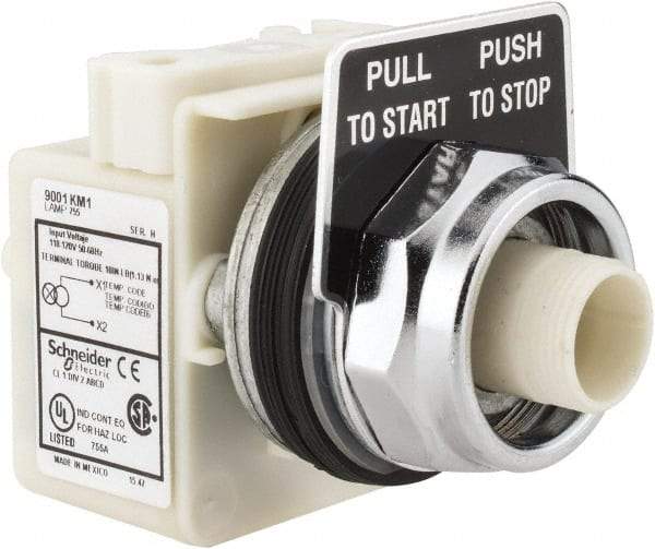 Schneider Electric - 30mm Mount Hole, Extended Straight, Pushbutton Switch Only - Maintained (MA) - Caliber Tooling