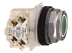 Schneider Electric - 30mm Mount Hole, Flush, Pushbutton Switch with Contact Block - Octagon, Multicolor Pushbutton, Momentary (MO) - Caliber Tooling