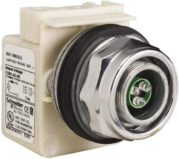 Schneider Electric - 120 V LED Indicating Light - Screw Clamp Connector - Caliber Tooling