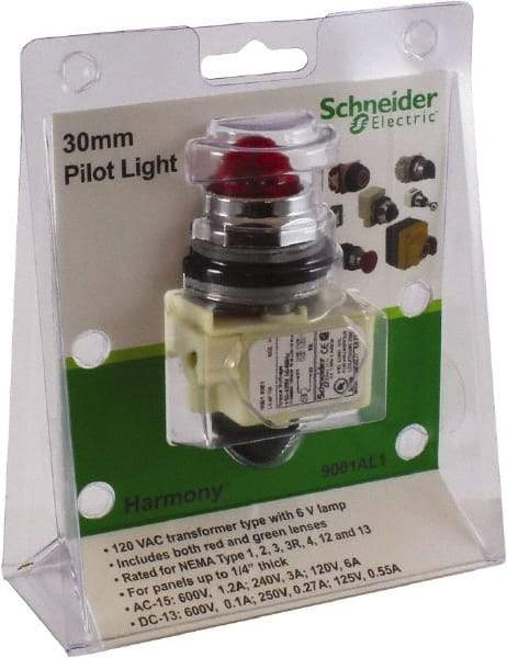 Schneider Electric - 30mm Mount Hole, Pushbutton Switch Only - Caliber Tooling