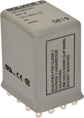 Square D - Electromechanical Plug-in General Purpose Relay - 5 Amp at 240 VAC, 4PDT, 120 VAC at 50/60 Hz - Caliber Tooling