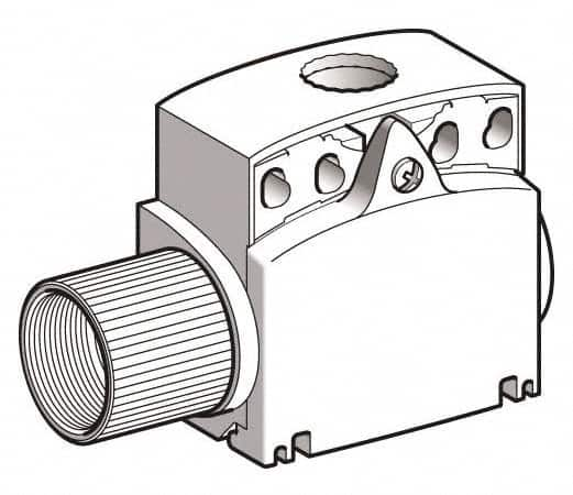 Telemecanique Sensors - 3-1/2 Inch Long, Plastic Body, Limit Switch Body - For Use with ZCE01, ZCE02, ZCE05, ZCE06, ZCE07, ZCE08, ZCE09, ZCE10, ZCE11, ZCE13, ZCE14, ZCE21, ZCE24, ZCE27, ZCE28, ZCE29, ZCE62, ZCE63, ZCE64, ZCE65, ZCE66, ZCE67, ZCEH0, ZCEH2 - Caliber Tooling