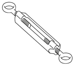 Telemecanique Sensors - 1.6 Inch Long, Limit Switch Turnbuckle - For Use with XY2C - Caliber Tooling