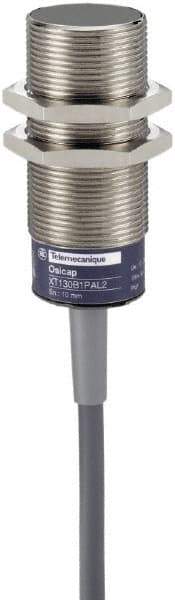 Telemecanique Sensors - 15mm Detection, Cylinder, Capacitive Proximity Sensor - IP67, 24 to 240 VAC, 80mm Long - Caliber Tooling