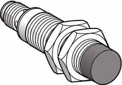 Telemecanique Sensors - PNP, 7mm Detection, Cylinder, Inductive Proximity Sensor - 3 Wires, IP67, IP69, 12 to 48 VDC, M12x1 Thread, 66mm Long - Caliber Tooling