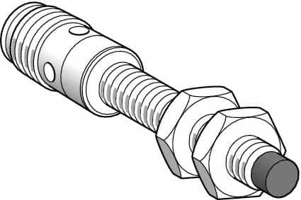 Telemecanique Sensors - PNP, NO/NC, 2.5mm Detection, Cylinder, Inductive Proximity Sensor - 4 Wires, IP67, 12 to 24 VDC, M8x1 Thread, 61mm Long - Caliber Tooling