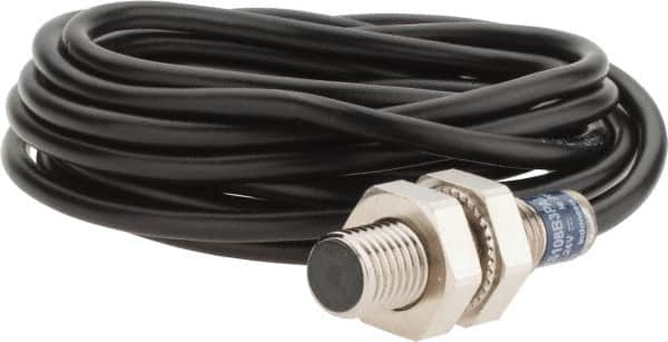 Telemecanique Sensors - PNP, 2.5mm Detection, Cylinder, Inductive Proximity Sensor - 3 Wires, IP65, IP67, 12 to 24 VDC, M8x1 Thread, 33mm Long - Caliber Tooling