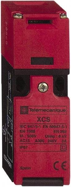 Telemecanique Sensors - 2NC Configuration, Multiple Amp Level, Plastic Key Safety Limit Switch - 30mm Wide x 30mm Deep x 107mm High, IP67 Ingress Rating - Caliber Tooling