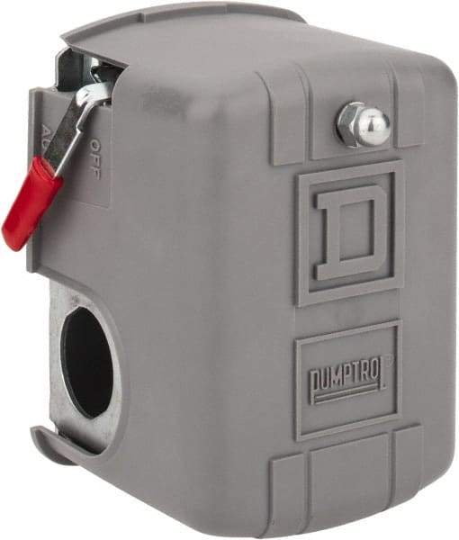 Square D - 1 and 3R NEMA Rated, 70 to 150 psi, Electromechanical Pressure and Level Switch - Fixed Pressure, 575 VAC, L1-T1, L2-T2 Terminal, For Use with Square D Pumptrol - Caliber Tooling