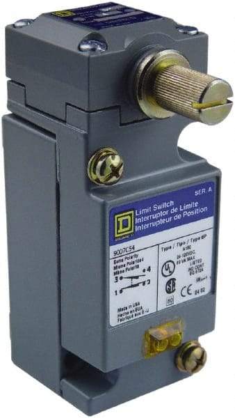 Square D - SPDT, NC/NO, 600 Volt Screw Terminal, Rotary Head Actuator, General Purpose Limit Switch - 1, 2, 4, 6, 12, 13, 6P NEMA Rating, IP67 IPR Rating - Caliber Tooling