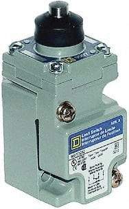 Square D - SPDT, NC/NO, 600 Volt Screw Terminal, Plunger Actuator, General Purpose Limit Switch - 1, 2, 4, 6, 12, 13, 6P NEMA Rating, IP67 IPR Rating - Caliber Tooling