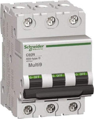 Schneider Electric - 2 Amp, 3 Pole, DIN Rail Mount Standard Circuit Breaker - Multiple Breaking Capacity Ratings, 14-4 (Copper) AWG, 3 Inch Deep x 3.19 Inch High x 2.13 Inch Wide - Caliber Tooling