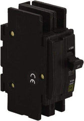 Square D - 45 Amp, 120/240 VAC, 2 Pole, DIN Rail Mounted, Flush Mount, Surface Mount Miniature Circuit Breaker - Thermal Magnetic Trip, 10 kA at 120/240 VAC Breaking Capacity, 14-2 (Aluminum), 14-2 (Copper) AWG, 74mm Deep x 103mm High x 19mm Wide - Caliber Tooling