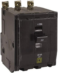 Square D - 15 Amp, 240 VAC, 3 Pole, Bolt On Miniature Circuit Breaker - 14-8 AWG - Caliber Tooling