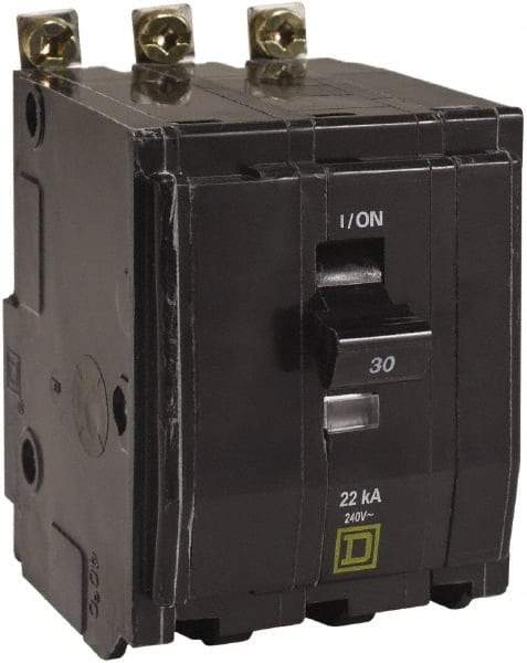 Square D - 25 Amp, 240 VAC, 3 Pole, Bolt On Miniature Circuit Breaker - 14-8 AWG - Caliber Tooling