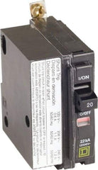 Square D - 20 Amp, 240 VAC, 1 Pole, Bolt On Miniature Circuit Breaker - 14-8 AWG - Caliber Tooling