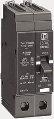 Square D - 15 Amp, 480Y/277 V, 2 Pole, Bolt On Miniature Circuit Breaker - 18 kA Breaking Capacity, 12, 14 AWG - Caliber Tooling