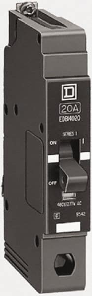 Square D - 15 Amp, 277 V, 1 Pole, Bolt On Miniature Circuit Breaker - 18 kA Breaking Capacity, 12, 14 AWG - Caliber Tooling