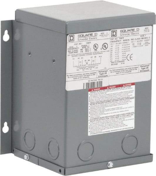 Square D - 1 Phase, 1 kVA, General Purpose Transformer - 3R NEMA Rating - Caliber Tooling