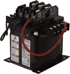 Square D - 500 VA, Top Mount Fuse Block Control Transformer - 50/60 Hz, 5.49 Inch Deep x 5.13 Inch High - Caliber Tooling