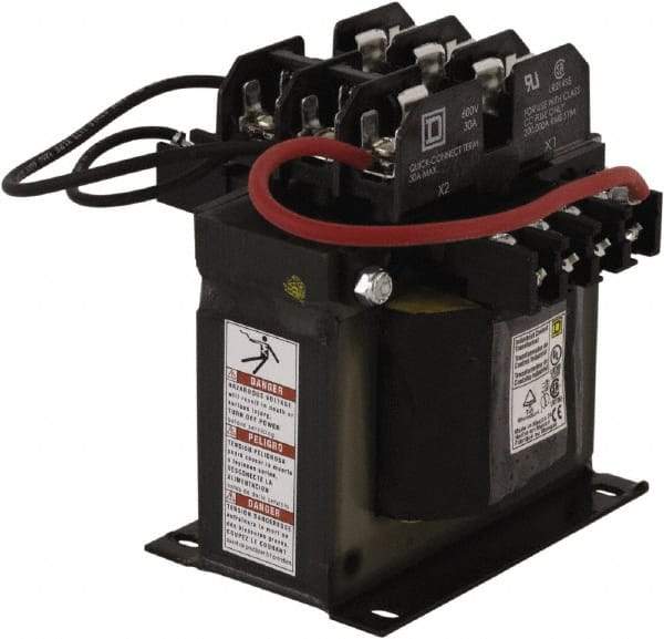 Square D - 1 Phase, 300 VA, Top Mount Fuse Block Control Transformer - 176°F Temp Rise - Caliber Tooling