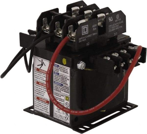 Square D - 250 VA, Top Mount Fuse Block Control Transformer - 5-1/4 Inch Deep - Caliber Tooling