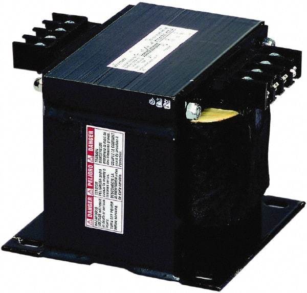 Square D - 1,000 VA, Top Mount Fuse Block Control Transformer - 50/60 Hz, 6.3 Inch Deep x 4.51 Inch High - Caliber Tooling