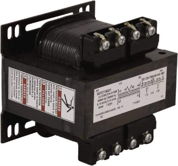 Square D - 150 VA, Control Transformer - 3.59 Inch Deep - Caliber Tooling