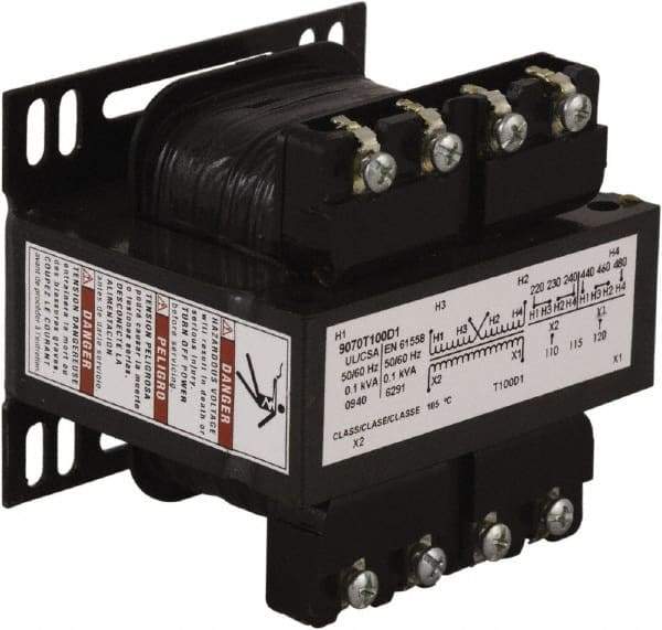 Square D - 100 VA, Control Transformer - 3.34 Inch Deep - Caliber Tooling