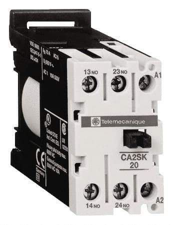 Schneider Electric - 2NO, 24 VAC at 50/60 Hz Control Relay - DIN Rail Mount - Caliber Tooling