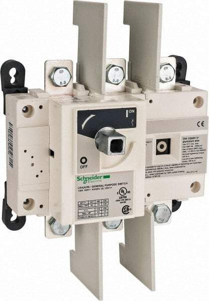 Schneider Electric - 600VAC at 50/60 Hz, 3 Pole, Nonfused Cam & Disconnect Switch - 7.09 Inch Wide x x 6.3 Inch High x x 3.74 Inch Deep - Caliber Tooling