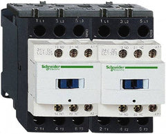 Schneider Electric - 3 Pole, 110 Coil VAC at 50/60 Hz, 25 Amp at 440 VAC, Reversible IEC Contactor - 1 Phase hp: 2 at 115 VAC, 3 at 230/240 VAC, 3 Phase hp: 15 at 460/480 VAC, 20 at 575/600 VAC, 5 at 200/208 VAC, 7.5 at 230/240 VAC - Caliber Tooling