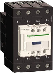 Schneider Electric - 4 Pole, 120 Coil VAC at 50/60 Hz, 60 Amp at 440 VAC, Nonreversible IEC Contactor - Bureau Veritas, CCC, CSA, CSA C22.2 No. 14, DNV, EN/IEC 60947-4-1, EN/IEC 60947-5-1, GL, GOST, LROS, RINA, UL 508, UL Listed - Caliber Tooling