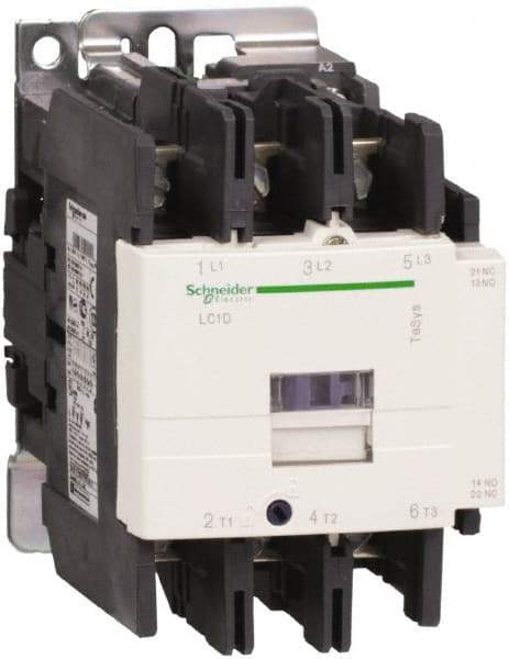 Schneider Electric - 3 Pole, 240 Coil VAC at 50/60 Hz, 80 Amp at 440 VAC, Nonreversible IEC Contactor - Bureau Veritas, CCC, CSA, CSA C22.2 No. 14, DNV, EN/IEC 60947-4-1, EN/IEC 60947-5-1, GL, GOST, LROS, RINA, RoHS Compliant, UL 508, UL Listed - Caliber Tooling